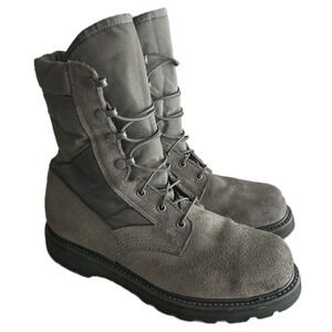 USAF AFST Sage Green Steel Toe Hot Weather Combat Boots Mondo PT Sz 10 Reg